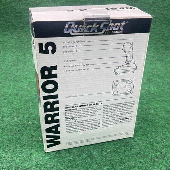 WARRIOR 5 Quickshot QS-123A Deluxe Analog Joystick Vintage Atari IBM XT - Picture 3 of 5